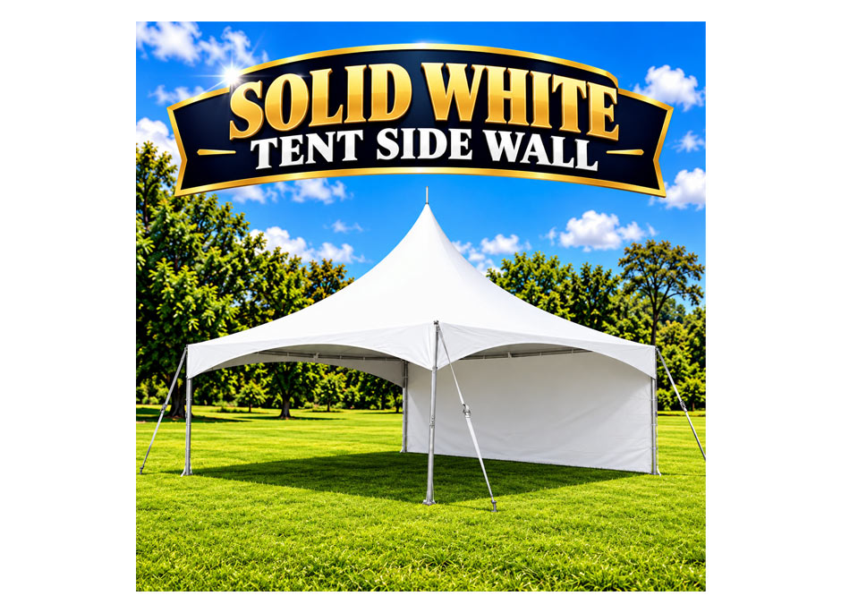 Solid White Tent Side Wall