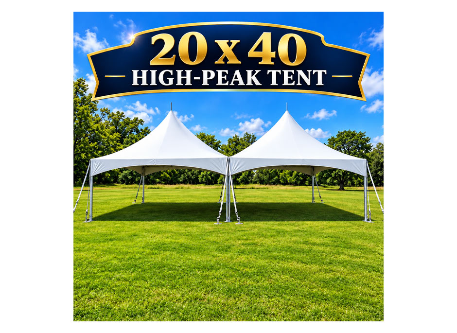 20x40 High-Peak Premium Tent