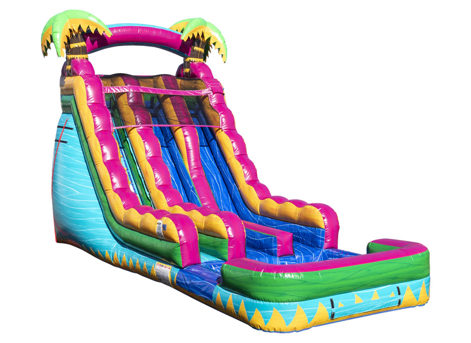 20' Teal Crush Water Slide
